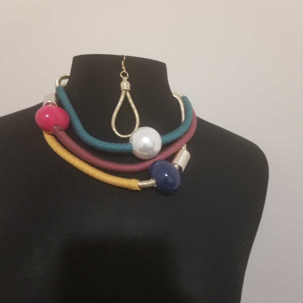 Fashion 3 layer Necklace Set